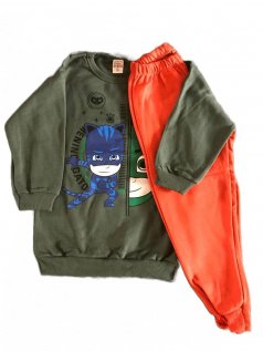 Conjunto de Moletom Pelúciado Pj Masks