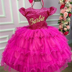 Vestido Barbie Babado