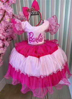 Vestido Barbie Babados