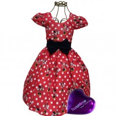 Vestido de Festa Temático – Minnie Vermelha